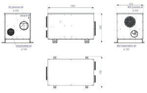 MDC800 Desiccant Dehumidifier | Vision Air Conditioning Canada USA