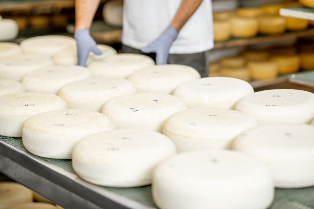 Humidity control in cheese production and storage